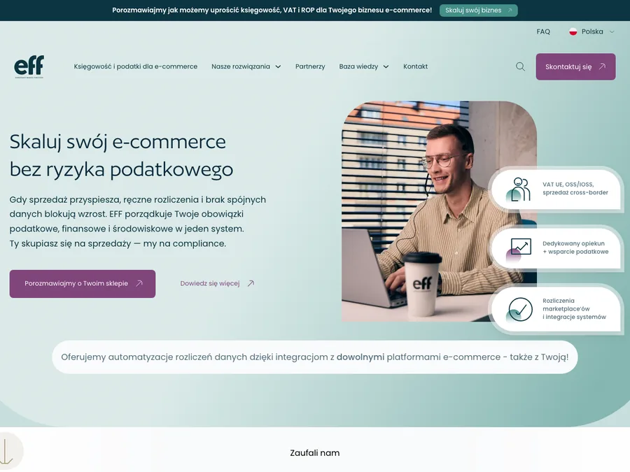 Strona effglobal.pl - realizacja FISITE